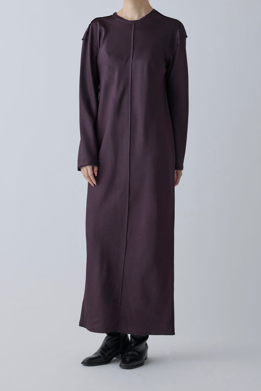 Phekda satin dress_Brown