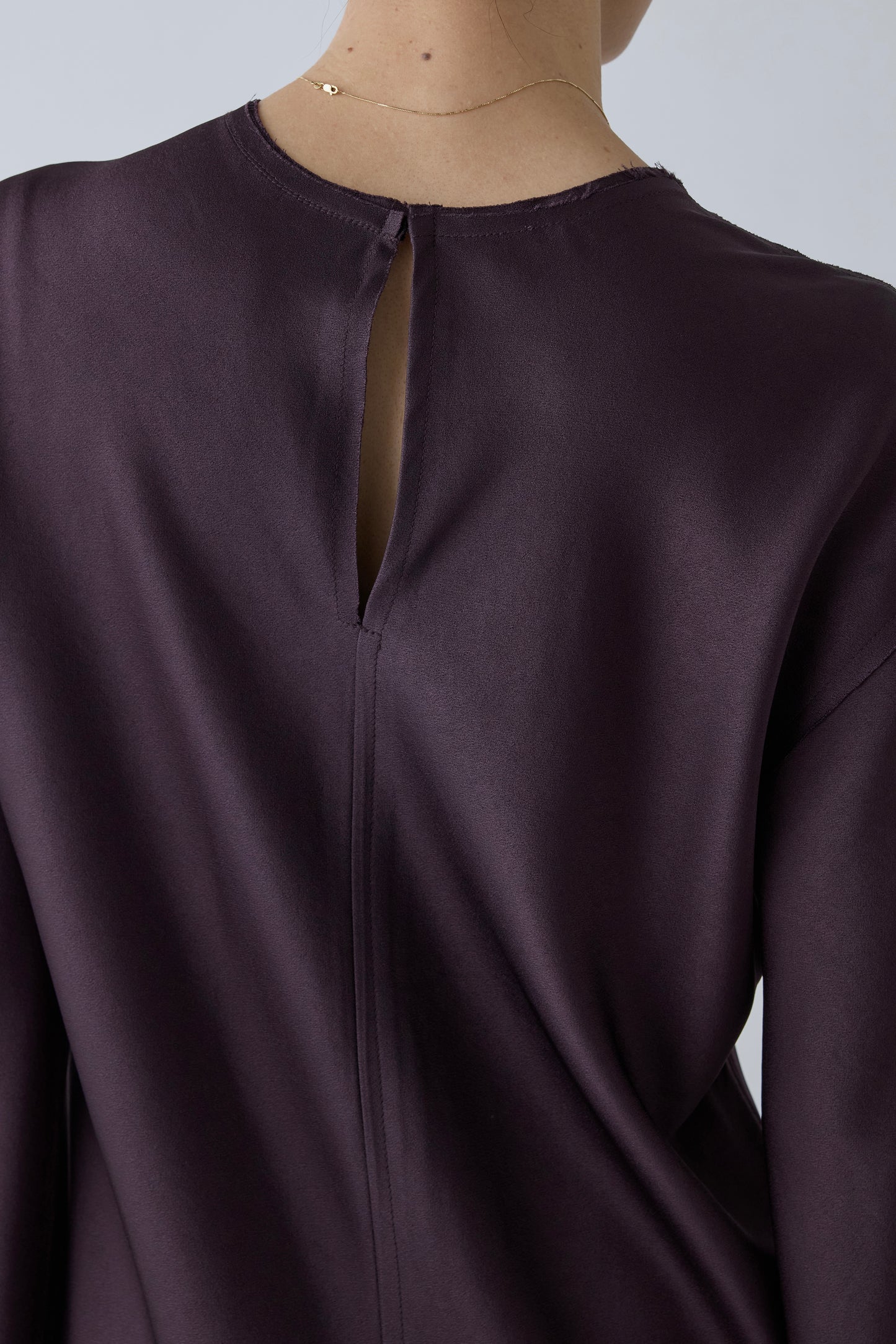 Phekda satin dress_Brown