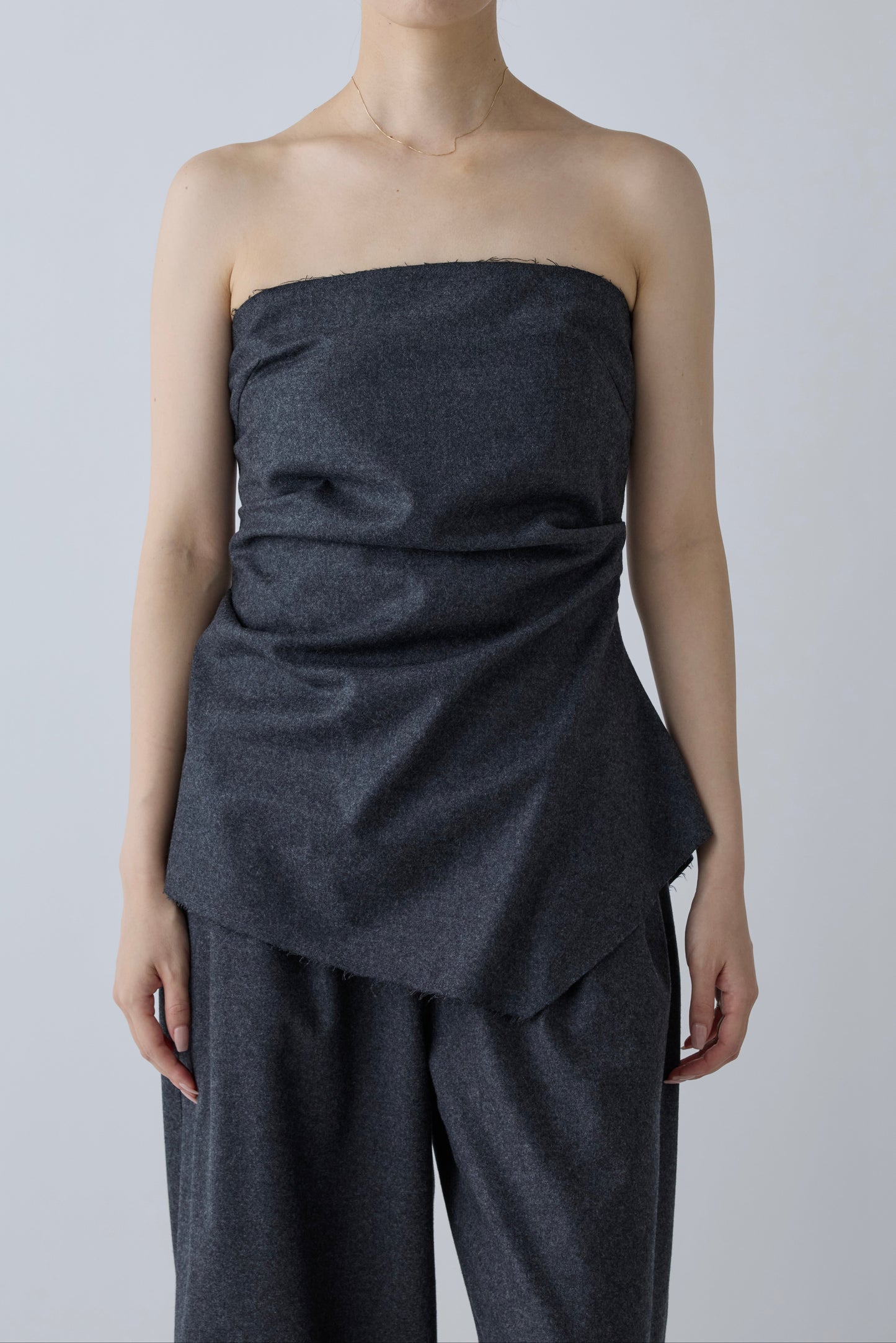 Alula tuck bustier _ gray