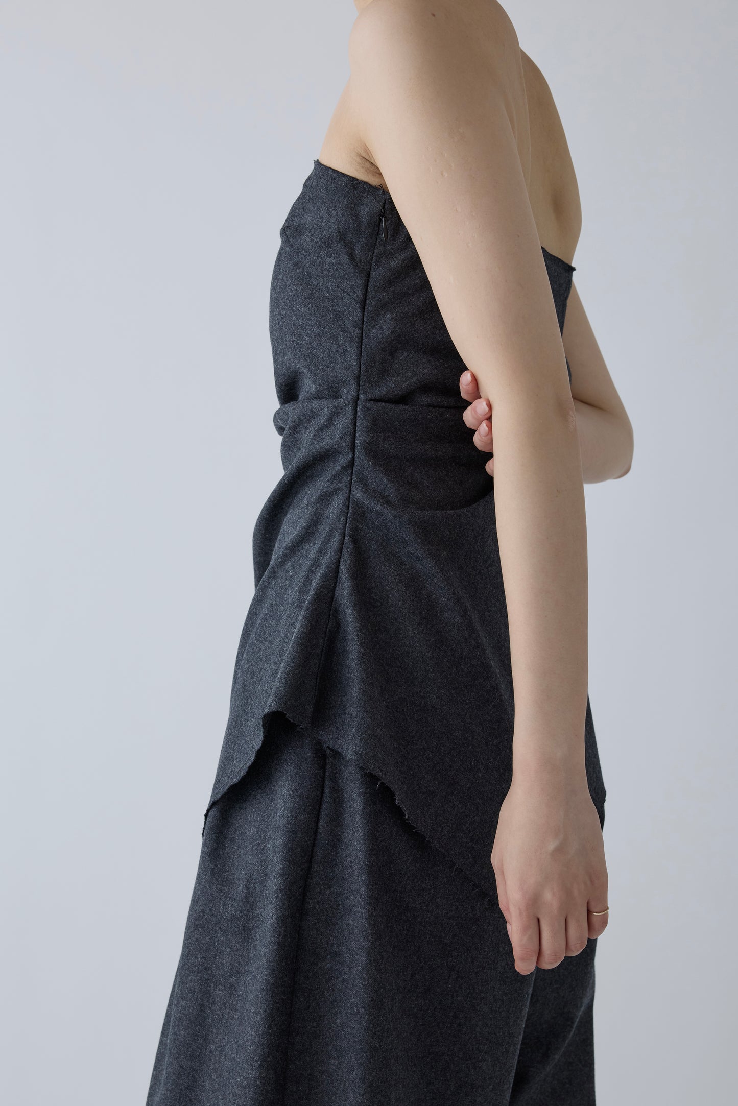 Alula tuck bustier _ gray