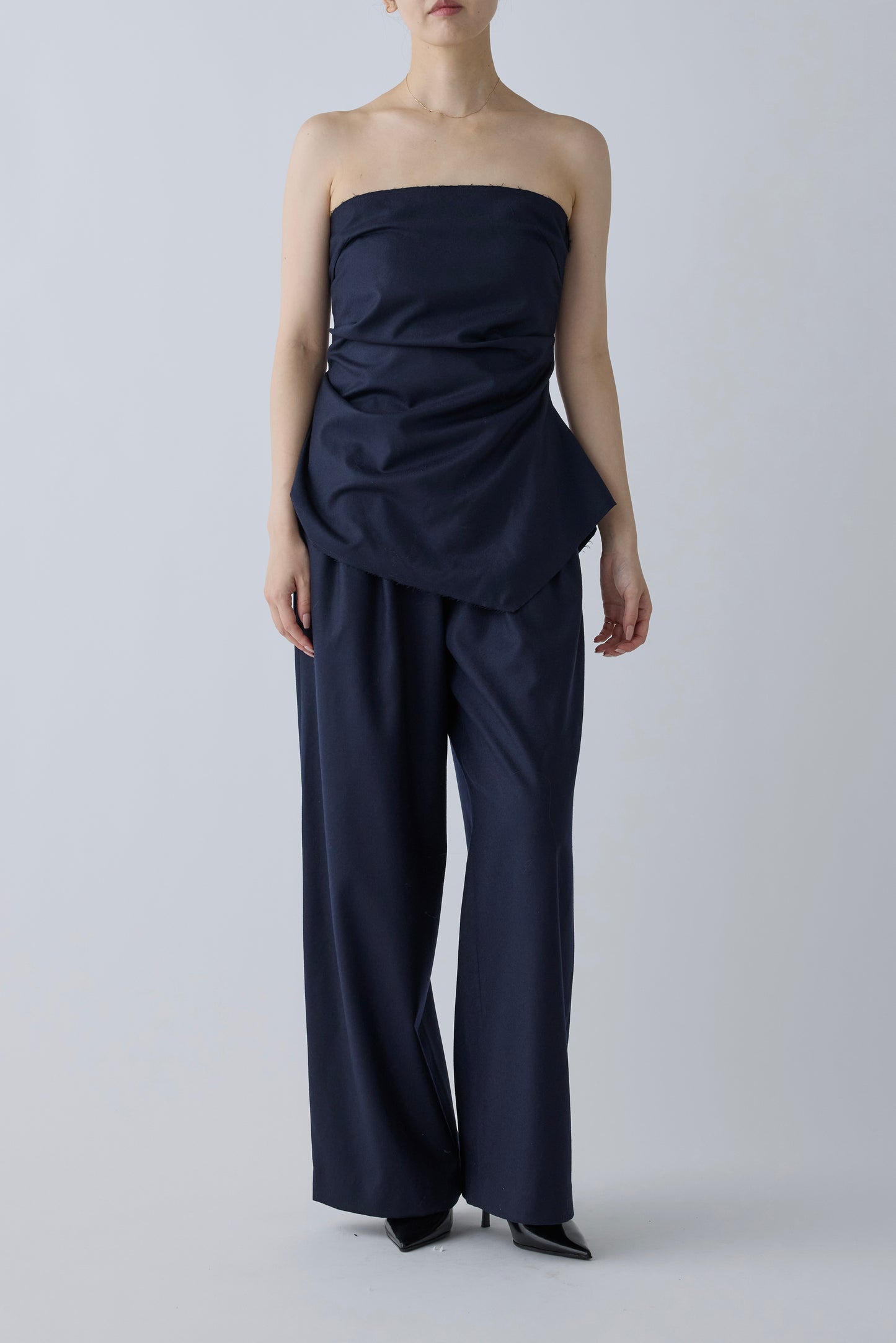 Alula tuck wide Pants _ navy
