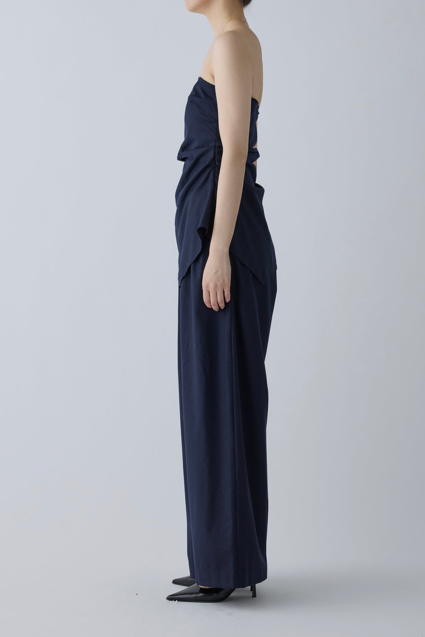 Alula tuck wide Pants _ navy