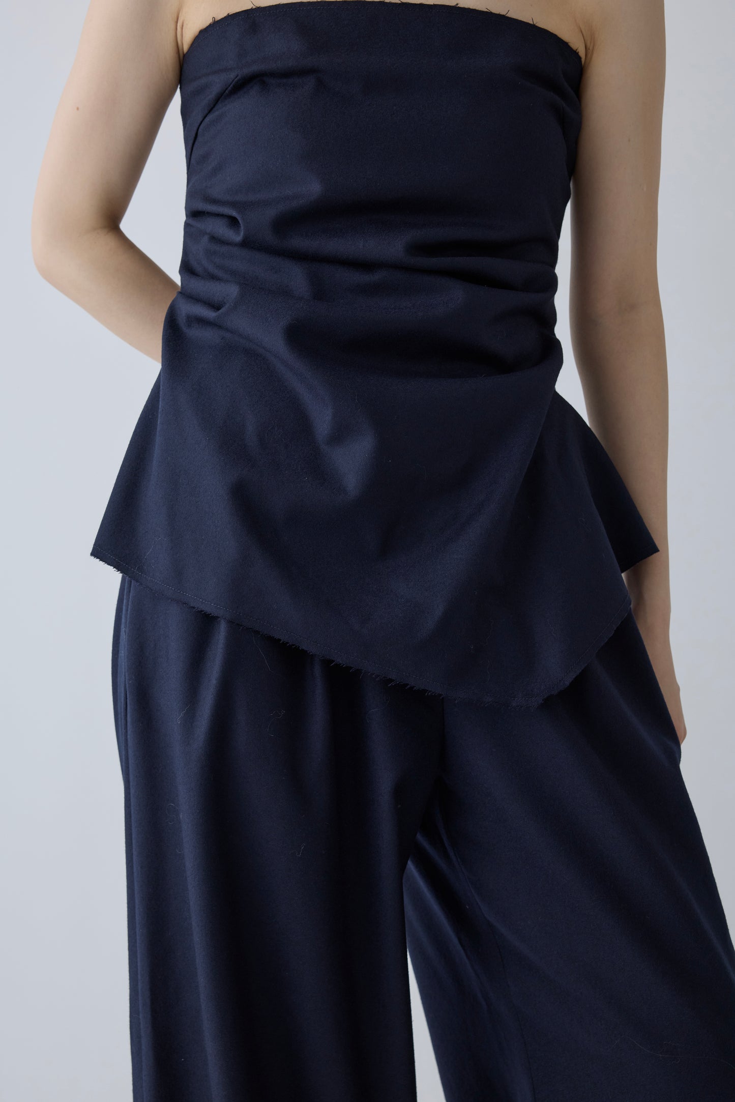 Alula tuck wide Pants _ navy