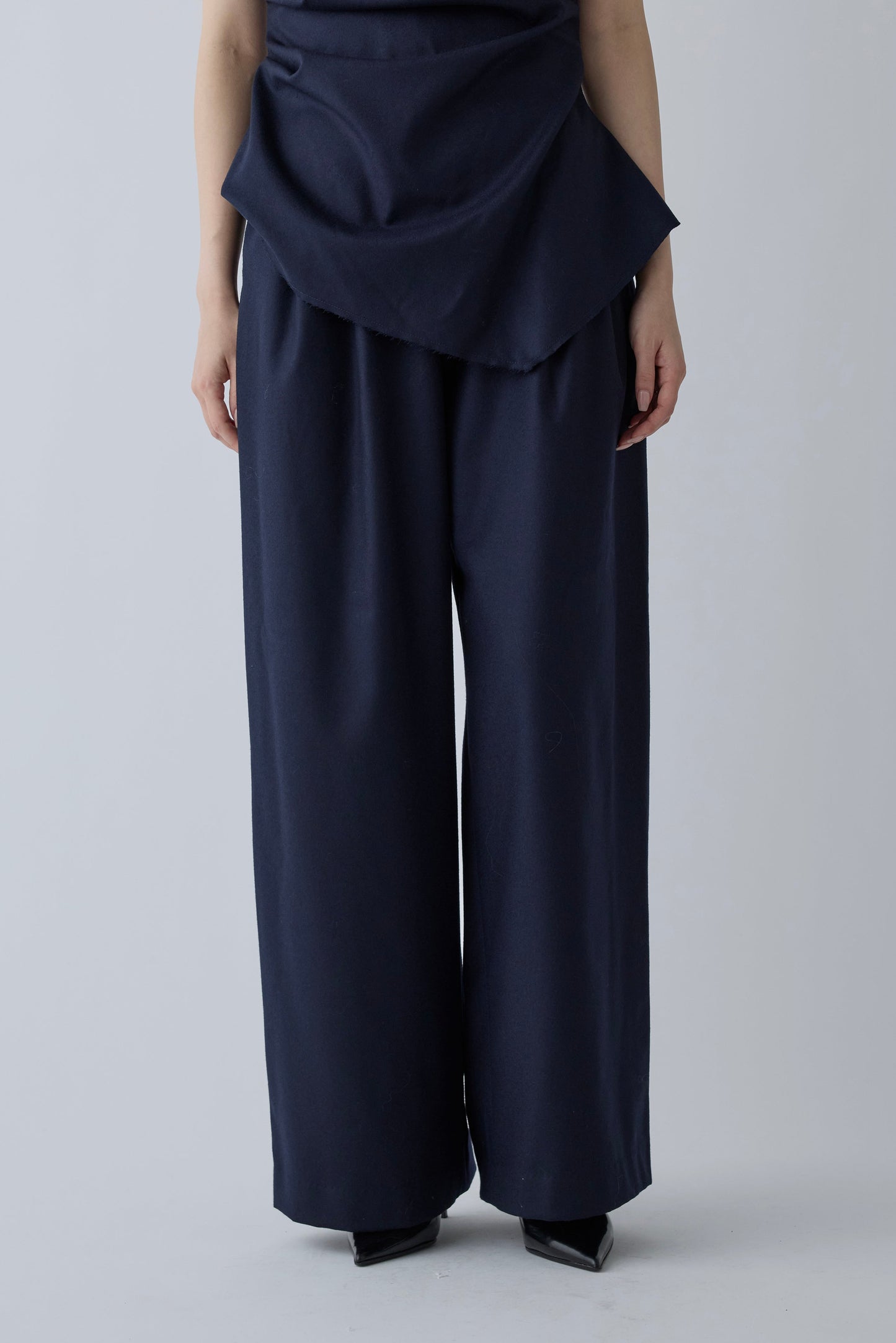 Alula tuck wide Pants _ navy
