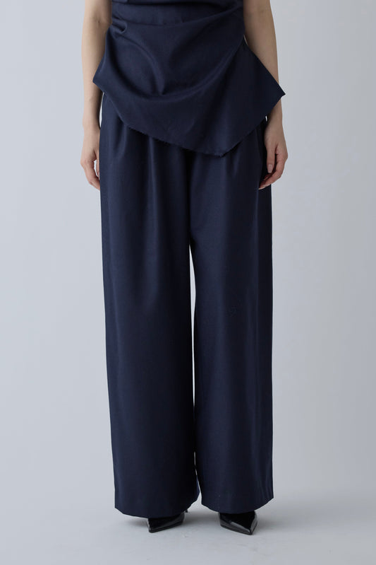 Alula tuck wide Pants _ navy