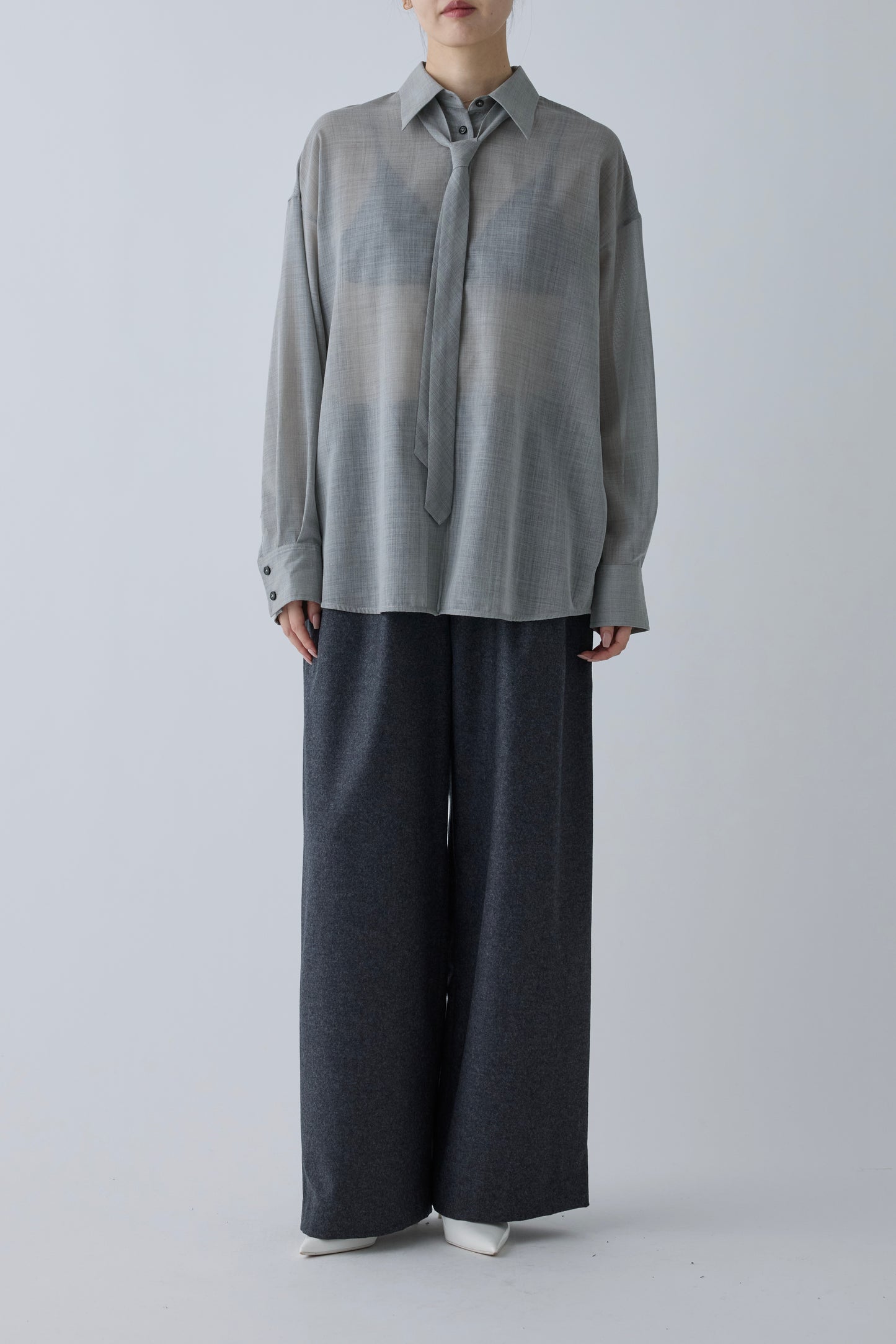 Crateris tie shirt _Grey