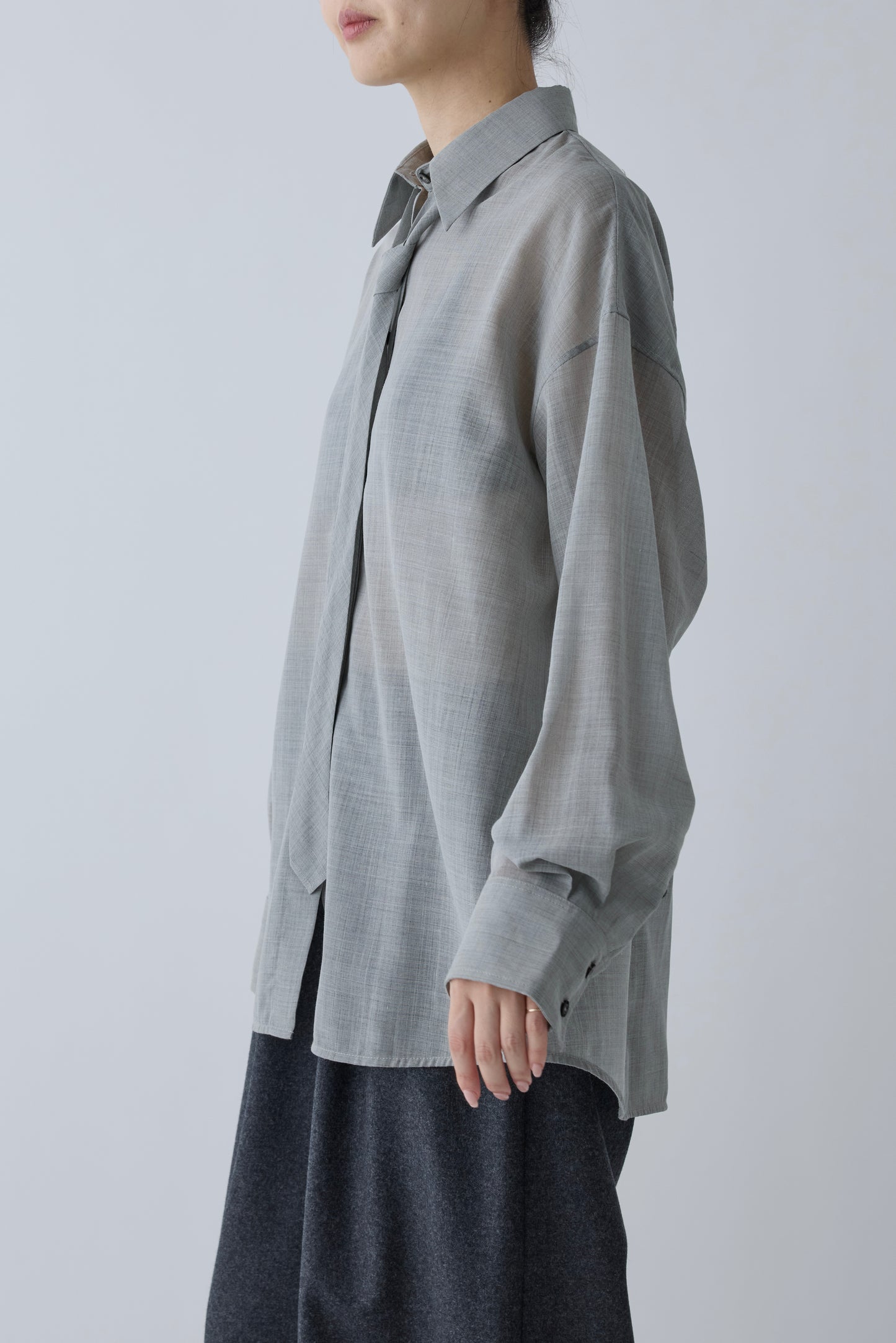 Crateris tie shirt _Grey