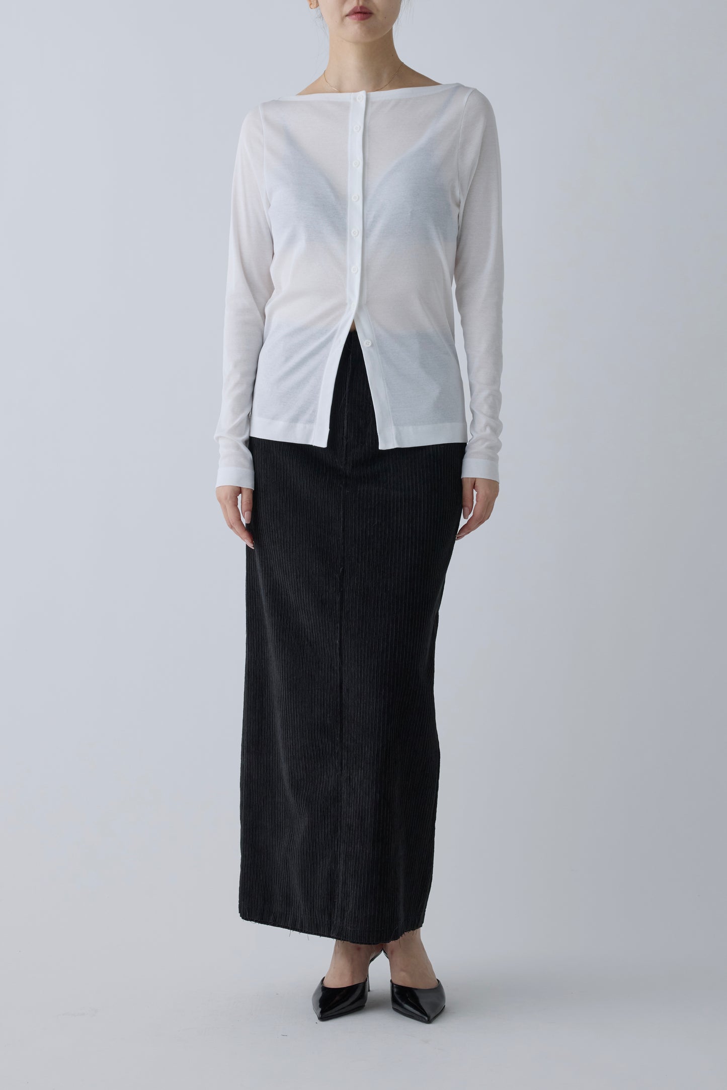 Kiffa 2way cardigan_White