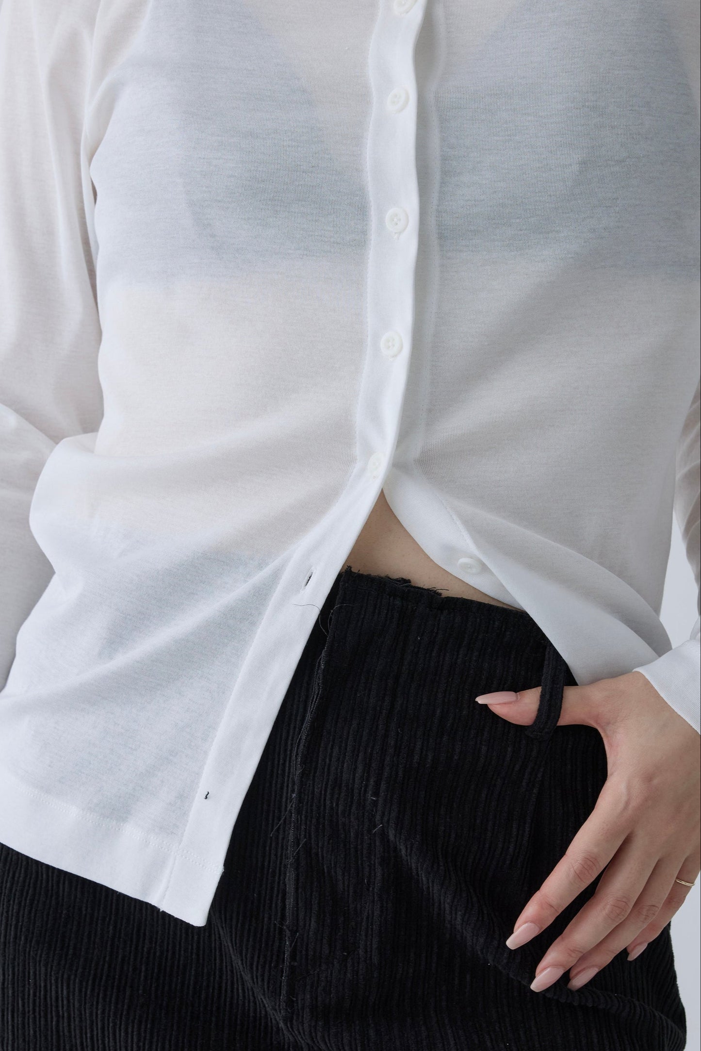 Kiffa 2way cardigan_White