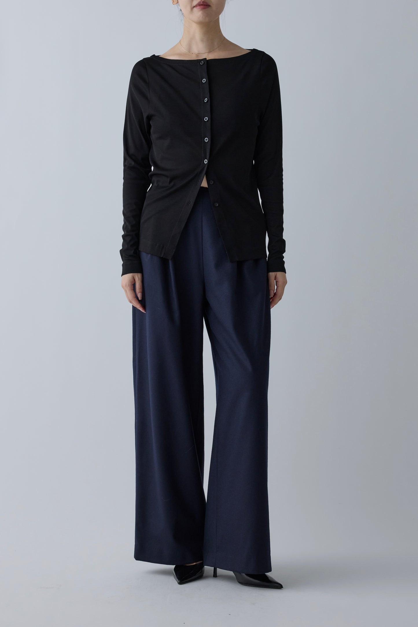 Alula tuck wide Pants _ navy