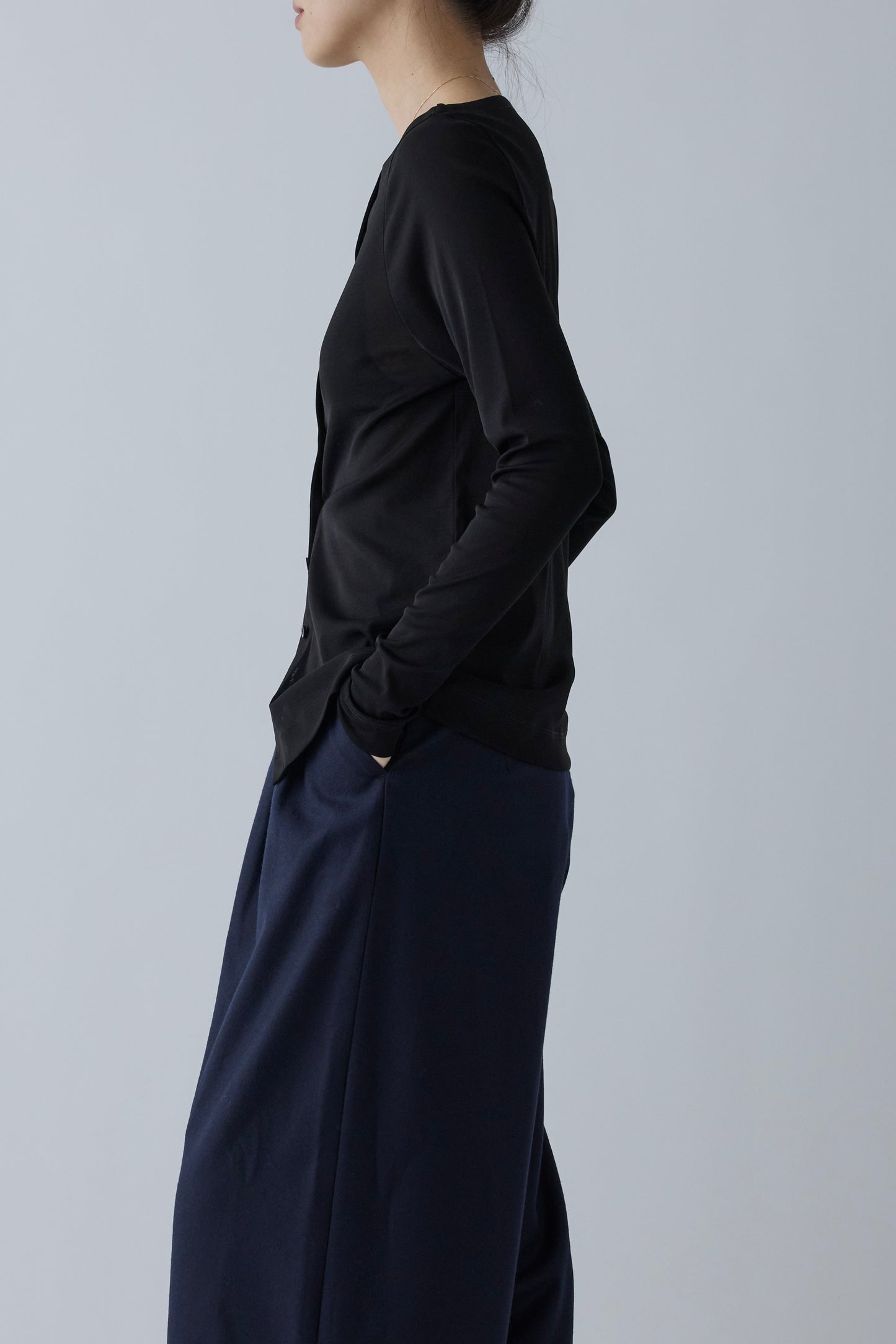Kiffa 2way cardigan_Black