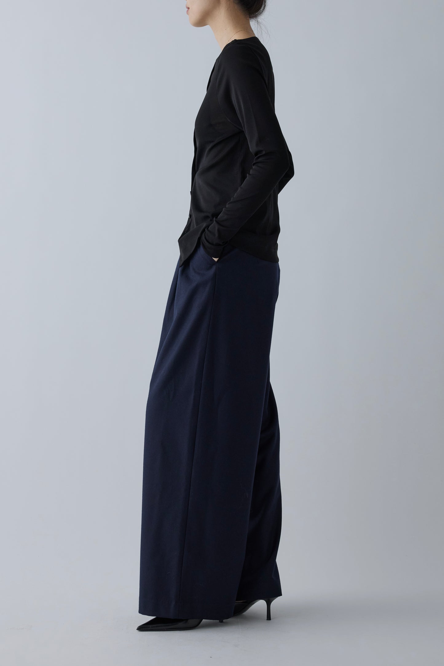 Alula tuck wide Pants _ navy