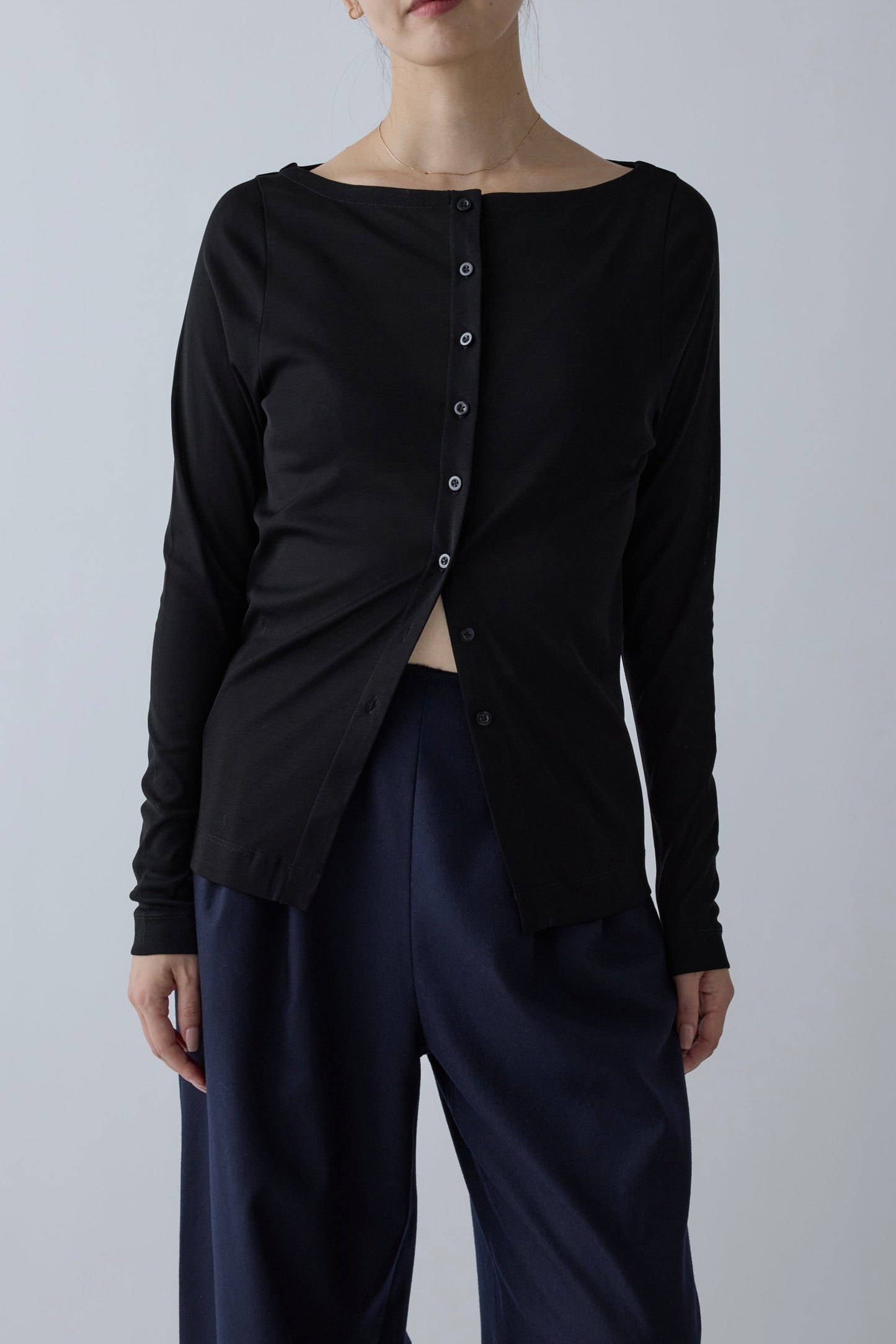 Kiffa 2way cardigan_Black
