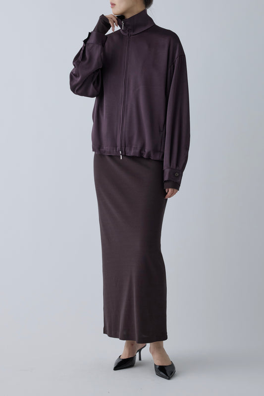 Phekda satin blouson_Brown