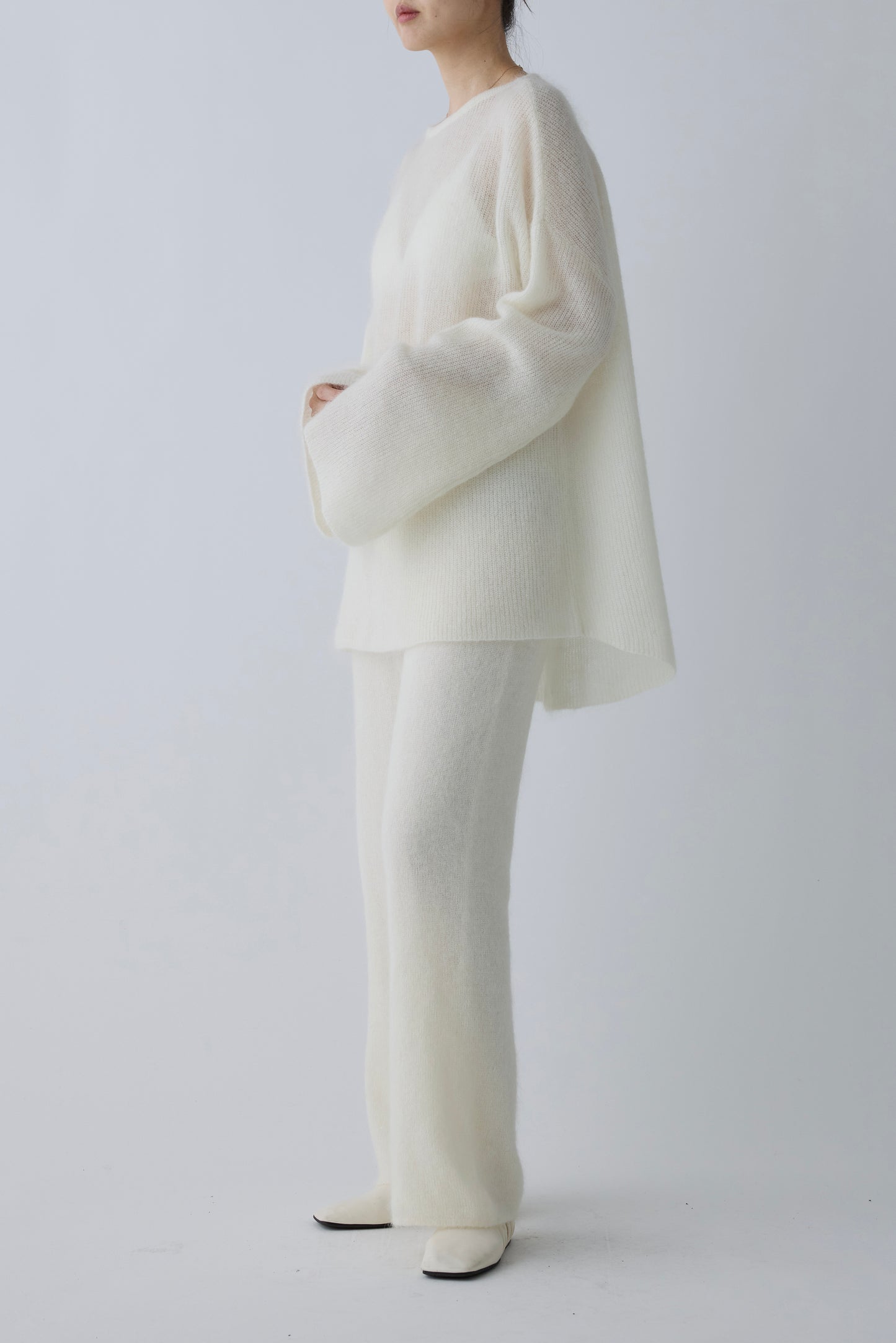 Alioth mohair pullover_white