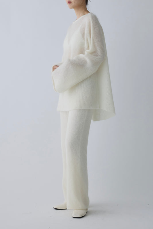 Alioth mohair pullover_white