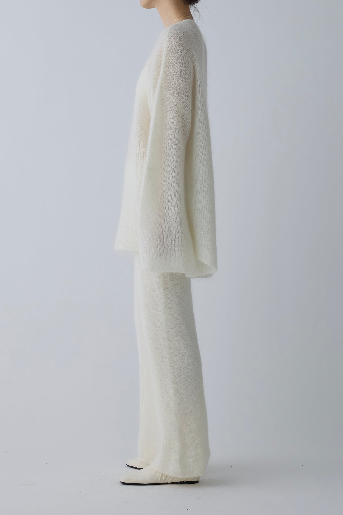 Alioth mohair pants _ white