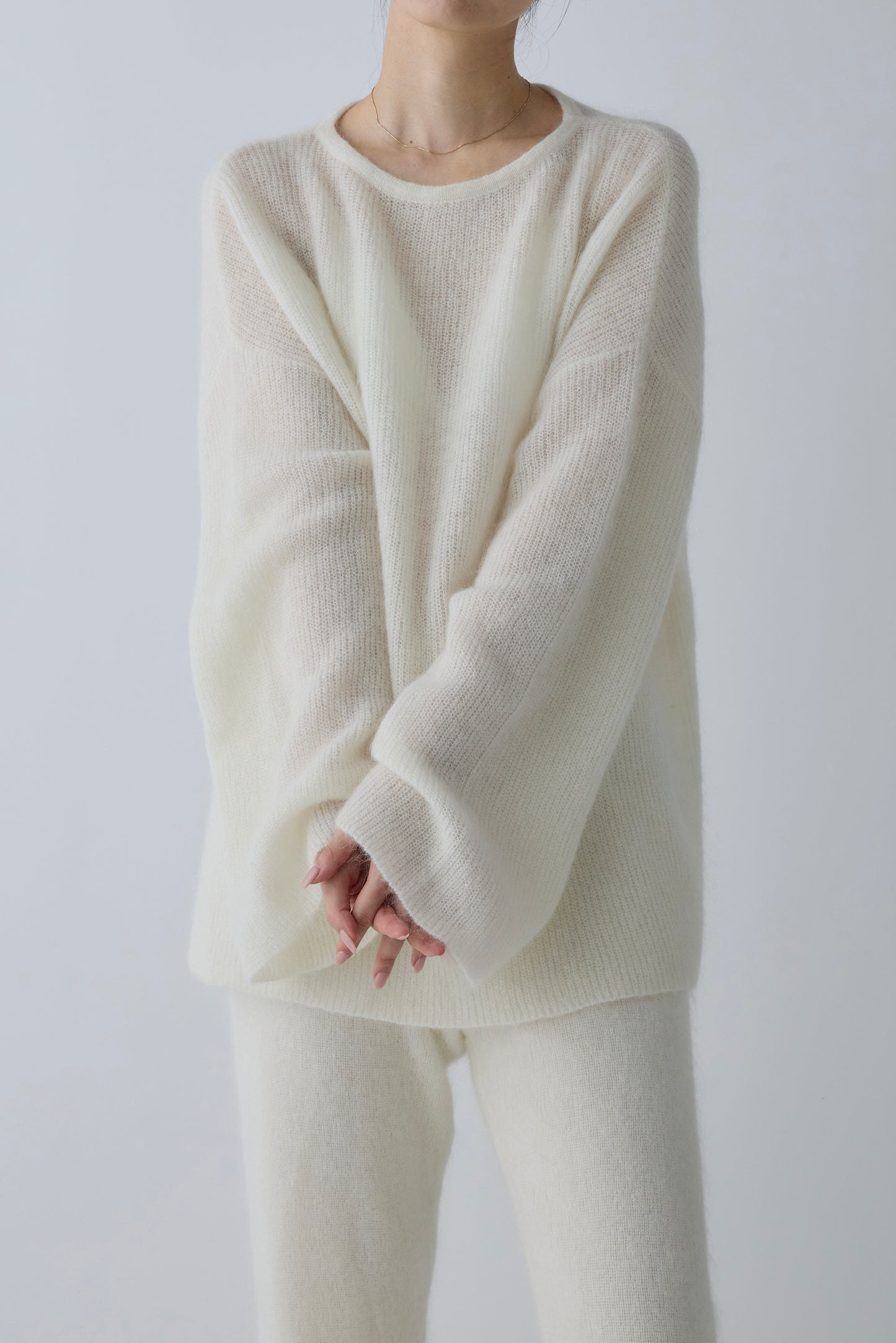 Alioth mohair pullover_white