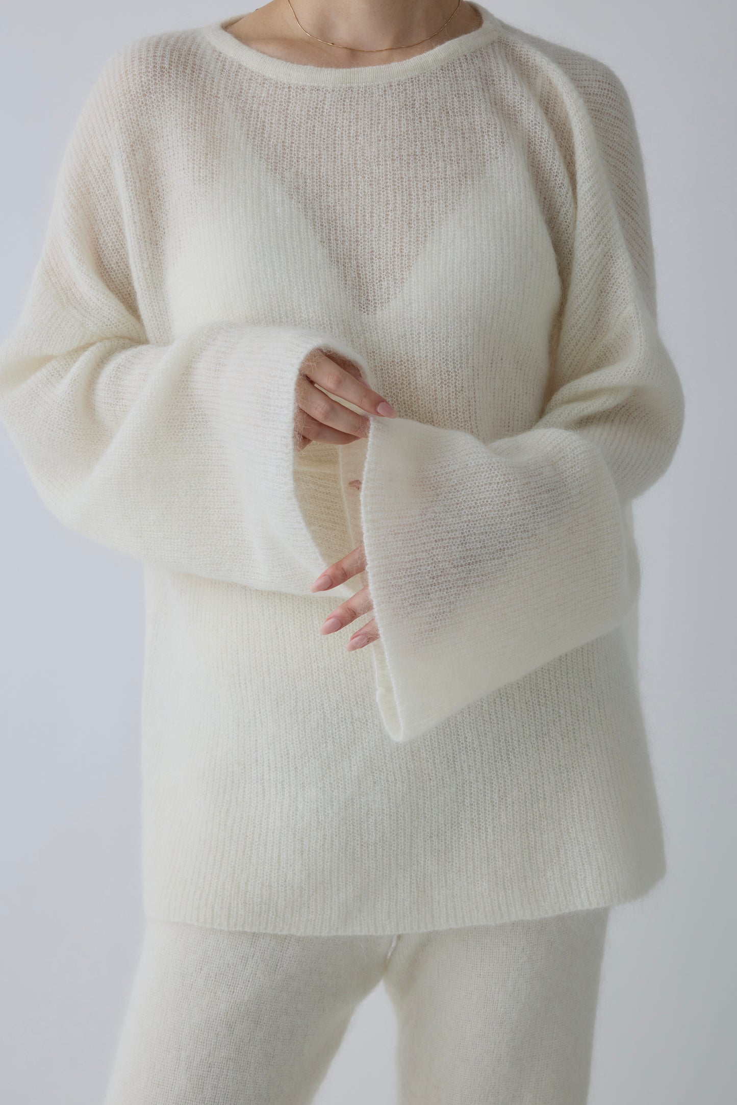 Alioth mohair pullover_white