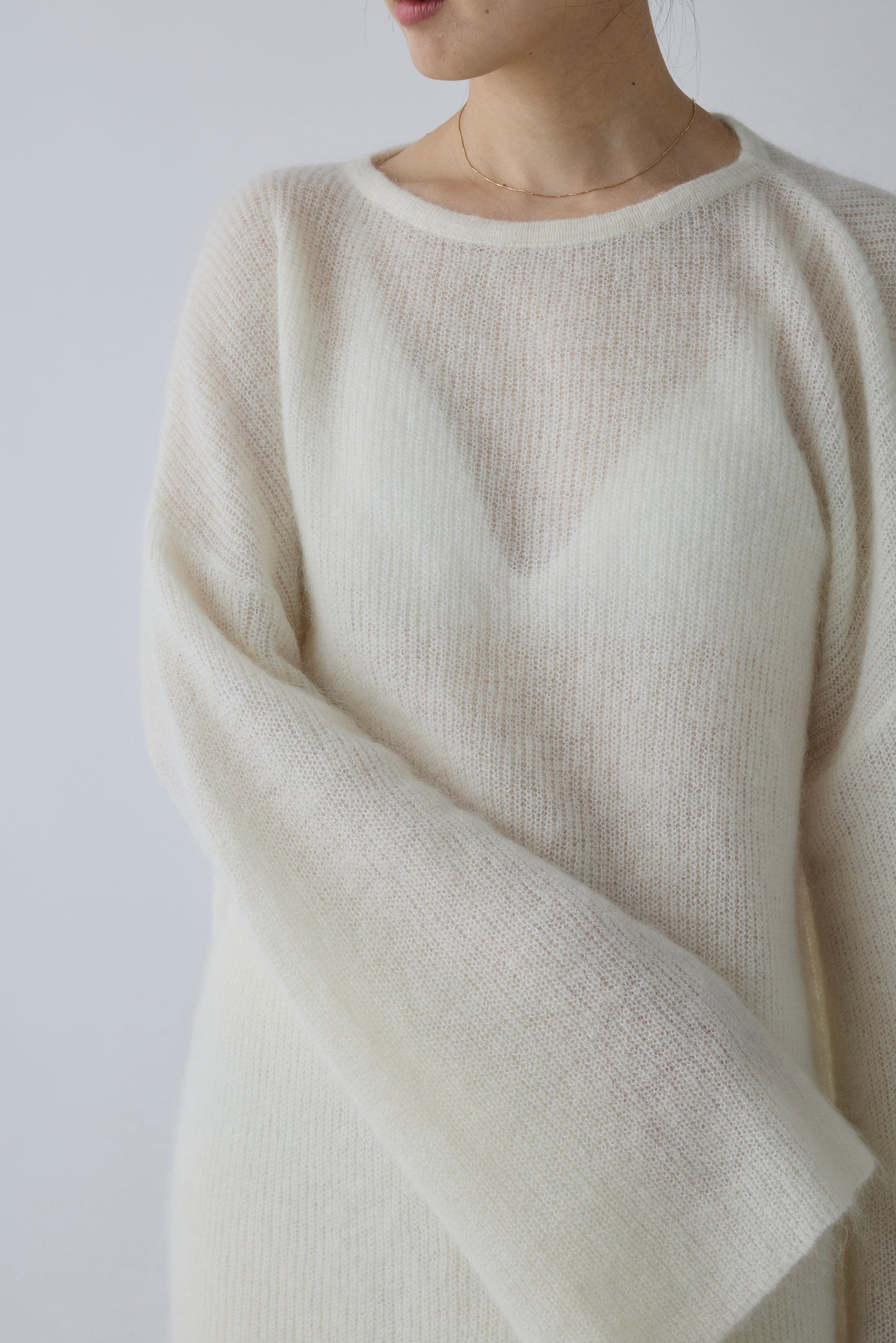 Alioth mohair pullover_white