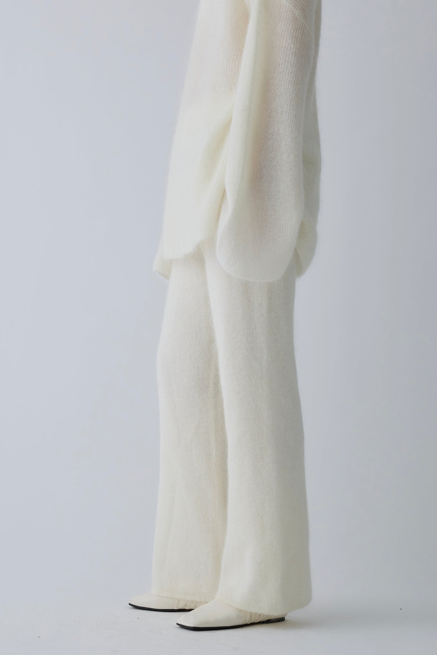 Alioth mohair pants _ white