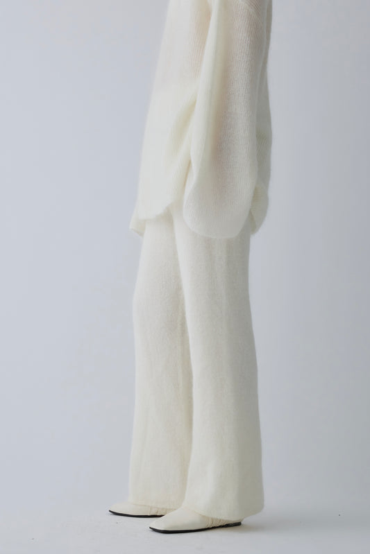 Alioth mohair pants _ white