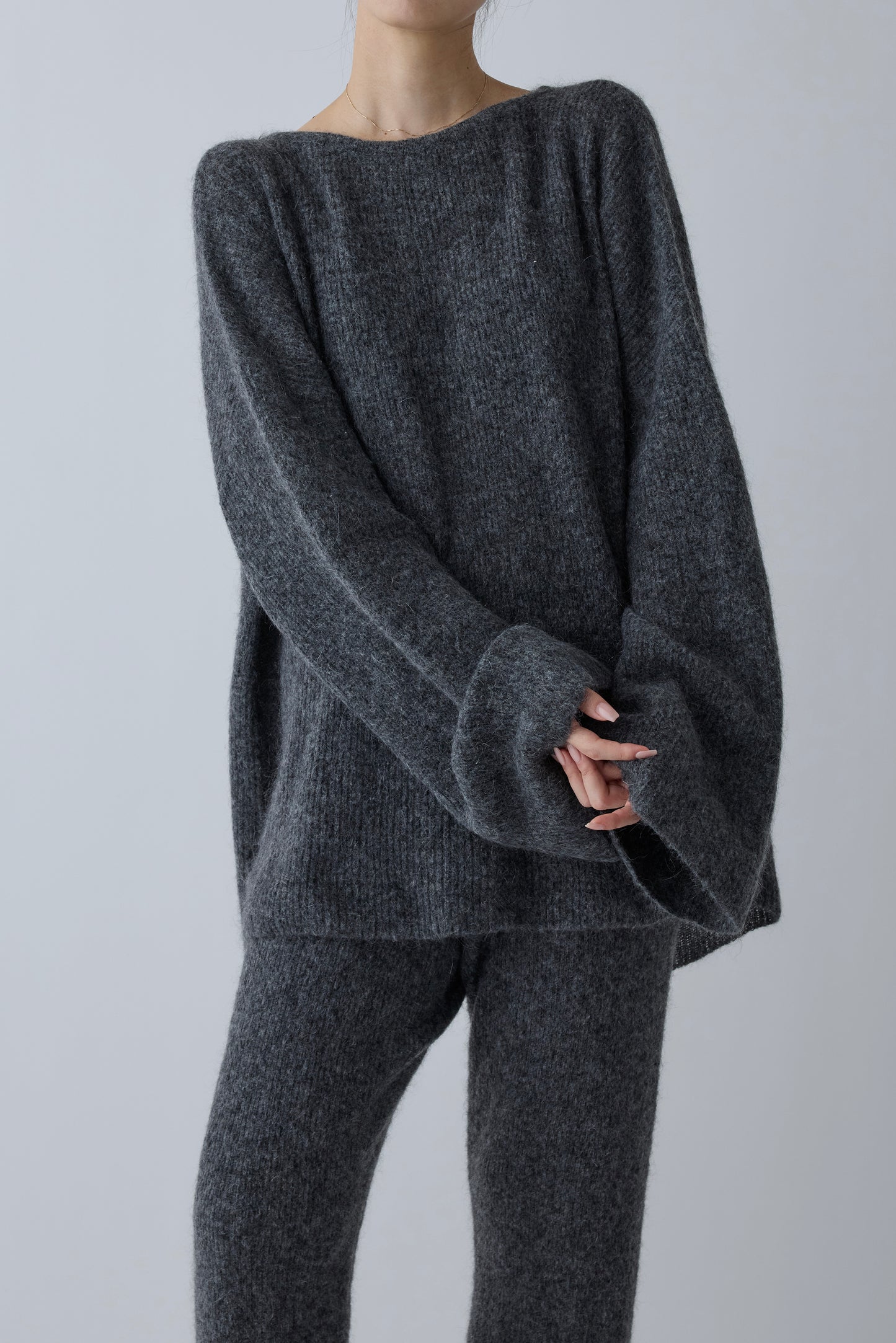 Alioth mohair pants _ gray