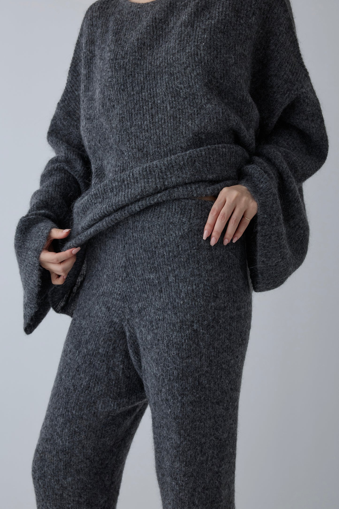 Alioth mohair pants _ gray