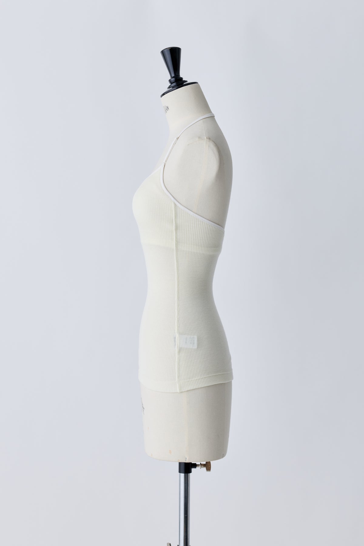 Nekkar rib halter tops_white