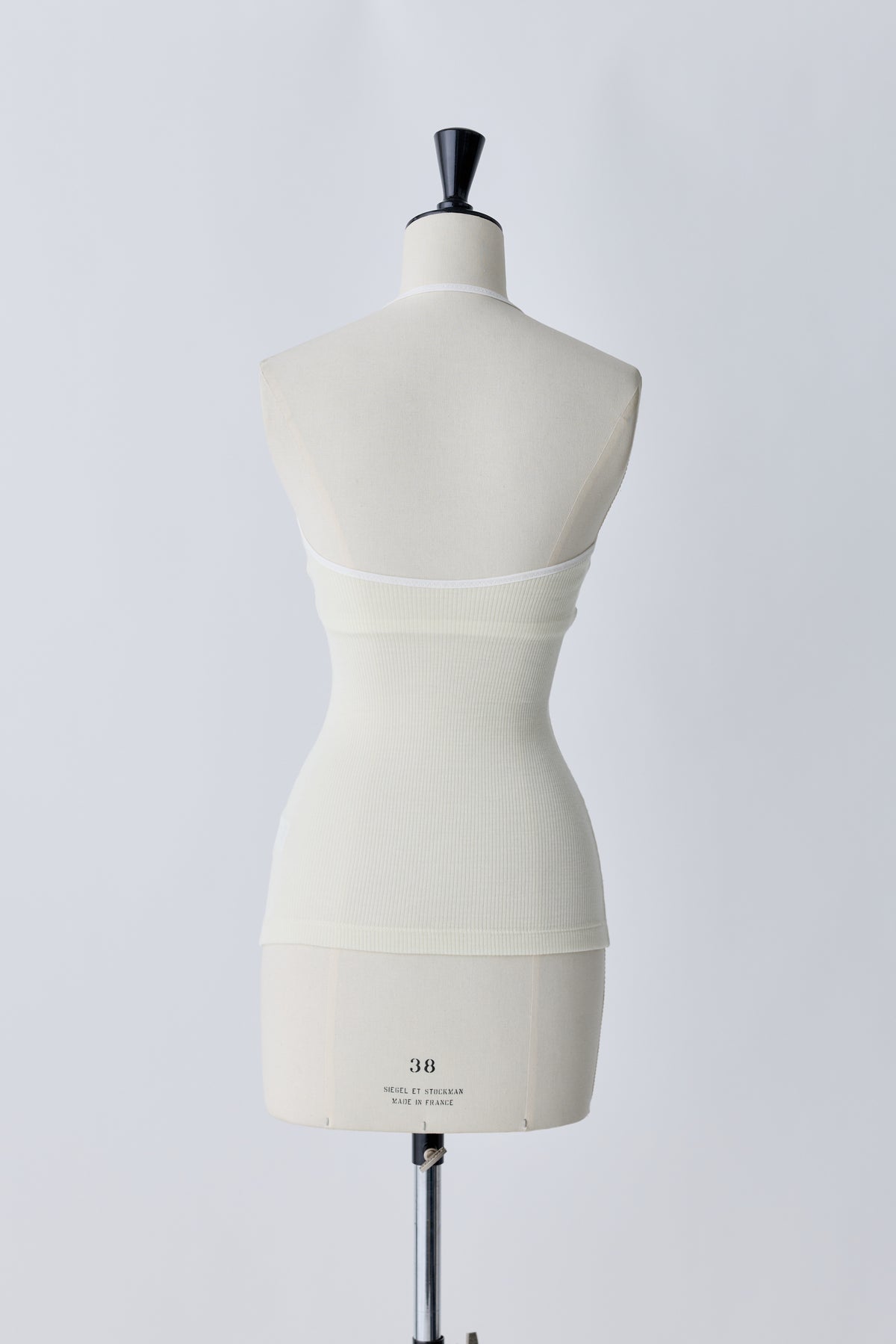 Nekkar rib halter tops_white