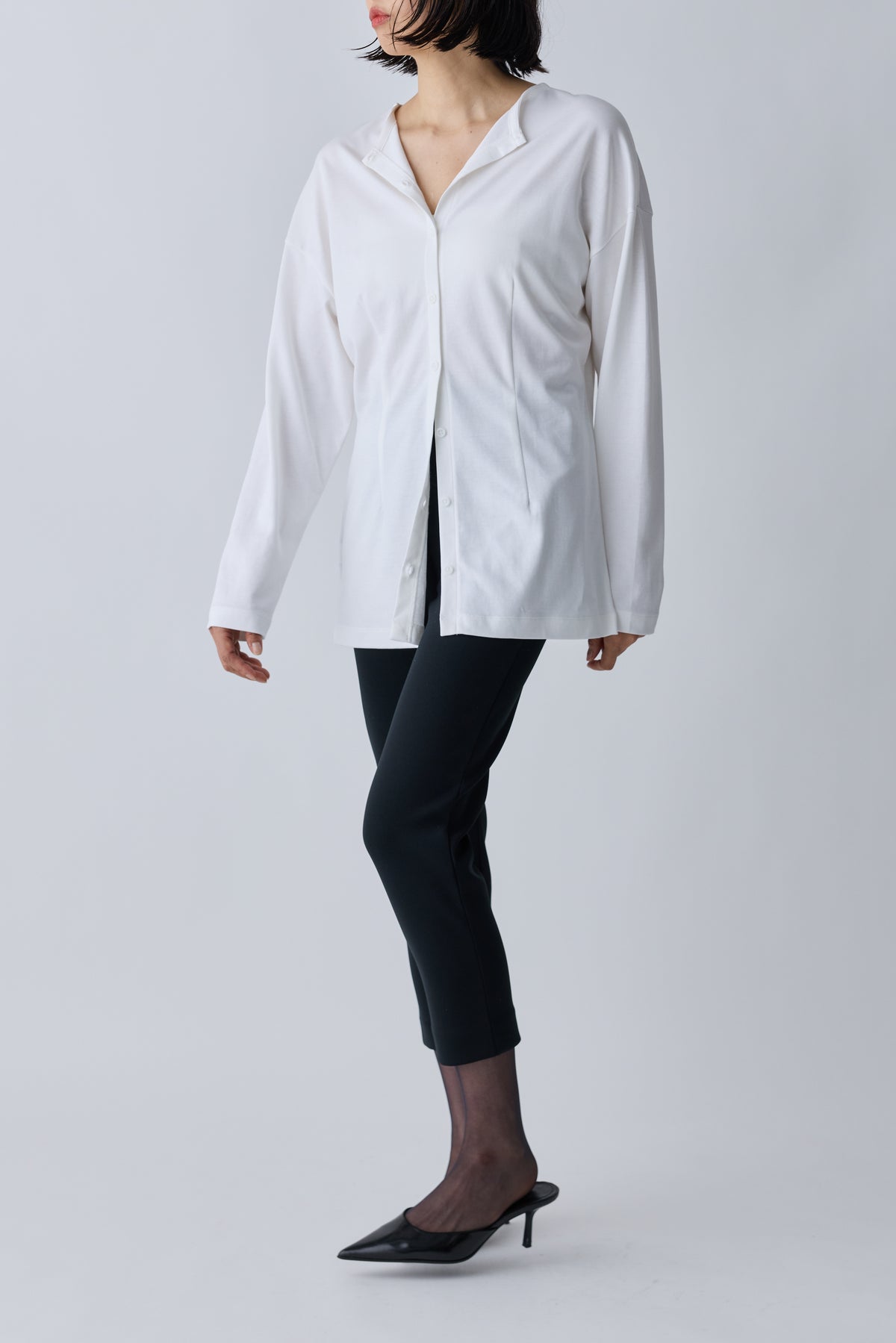 Nekkar 2way L/S tee_white