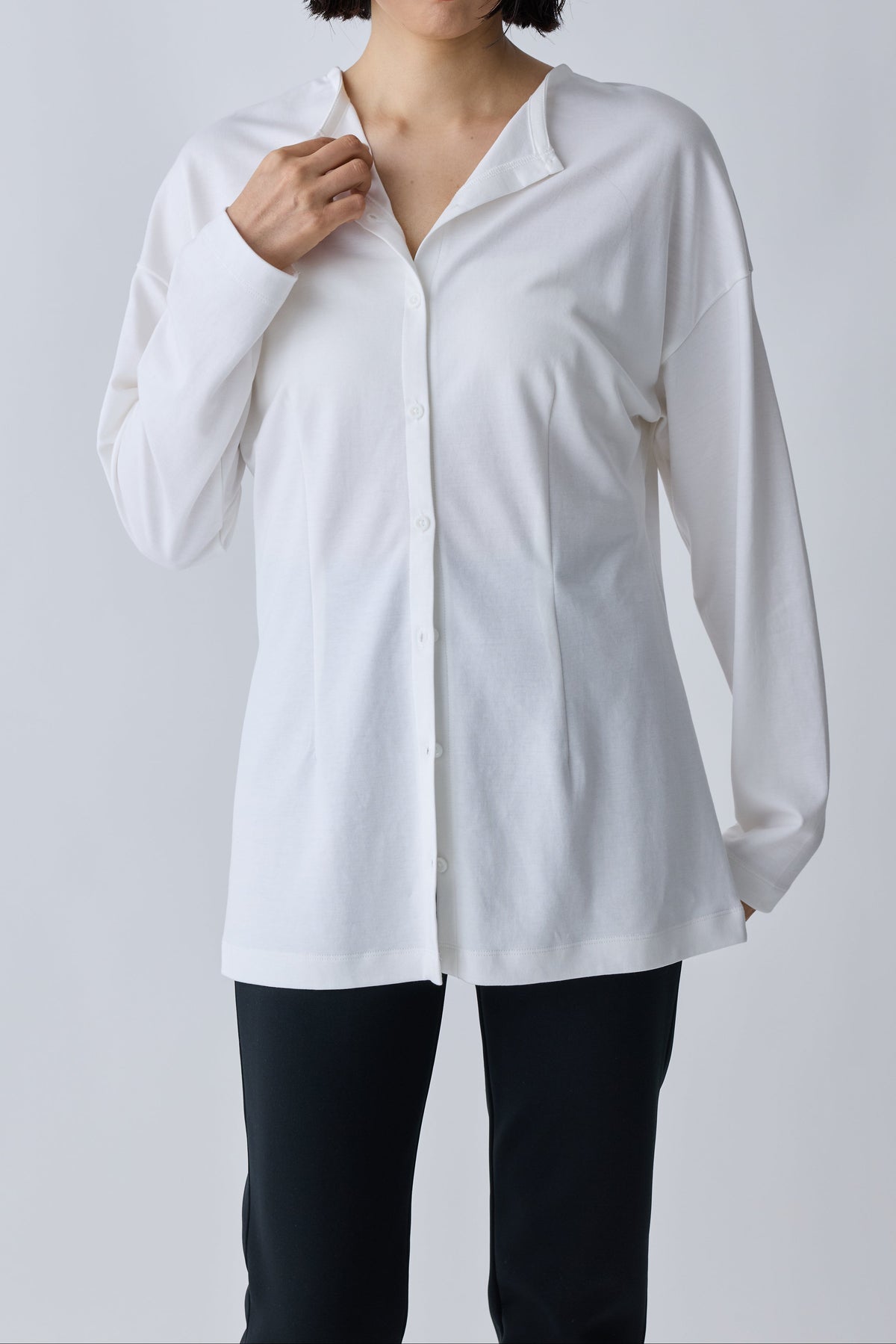Nekkar 2way L/S tee_white