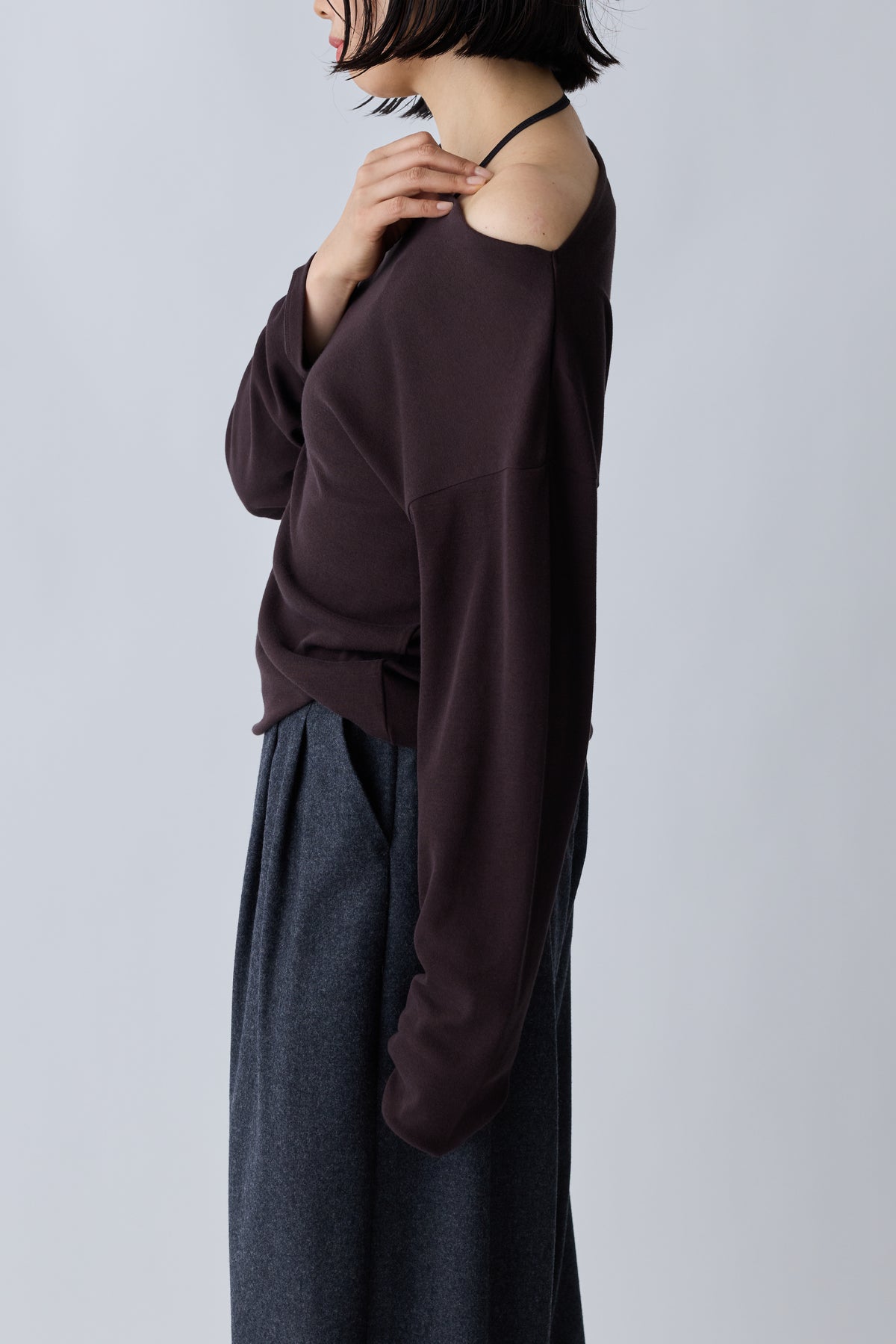 Scheat 2way tops_brown