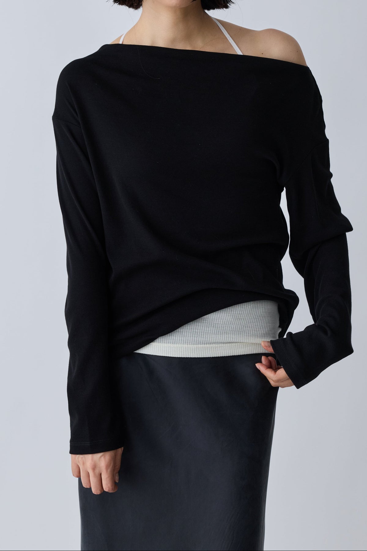 Scheat 2way tops_black