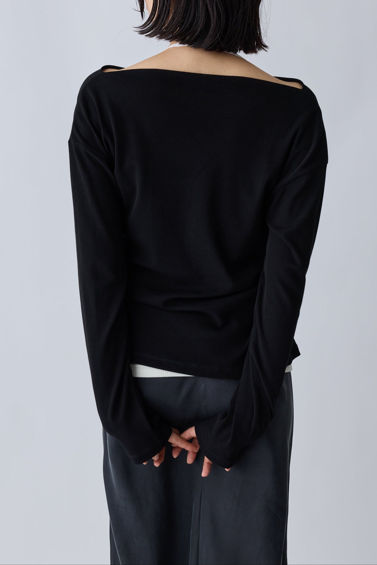 Scheat 2way tops_black