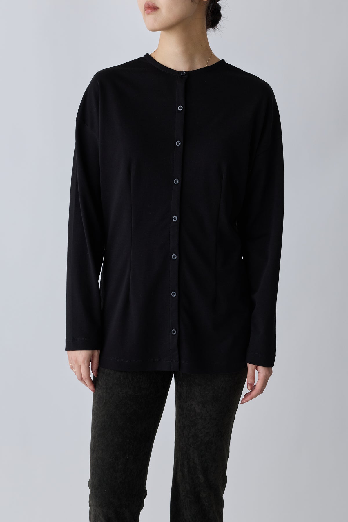 Nekkar 2way L/S tee_black