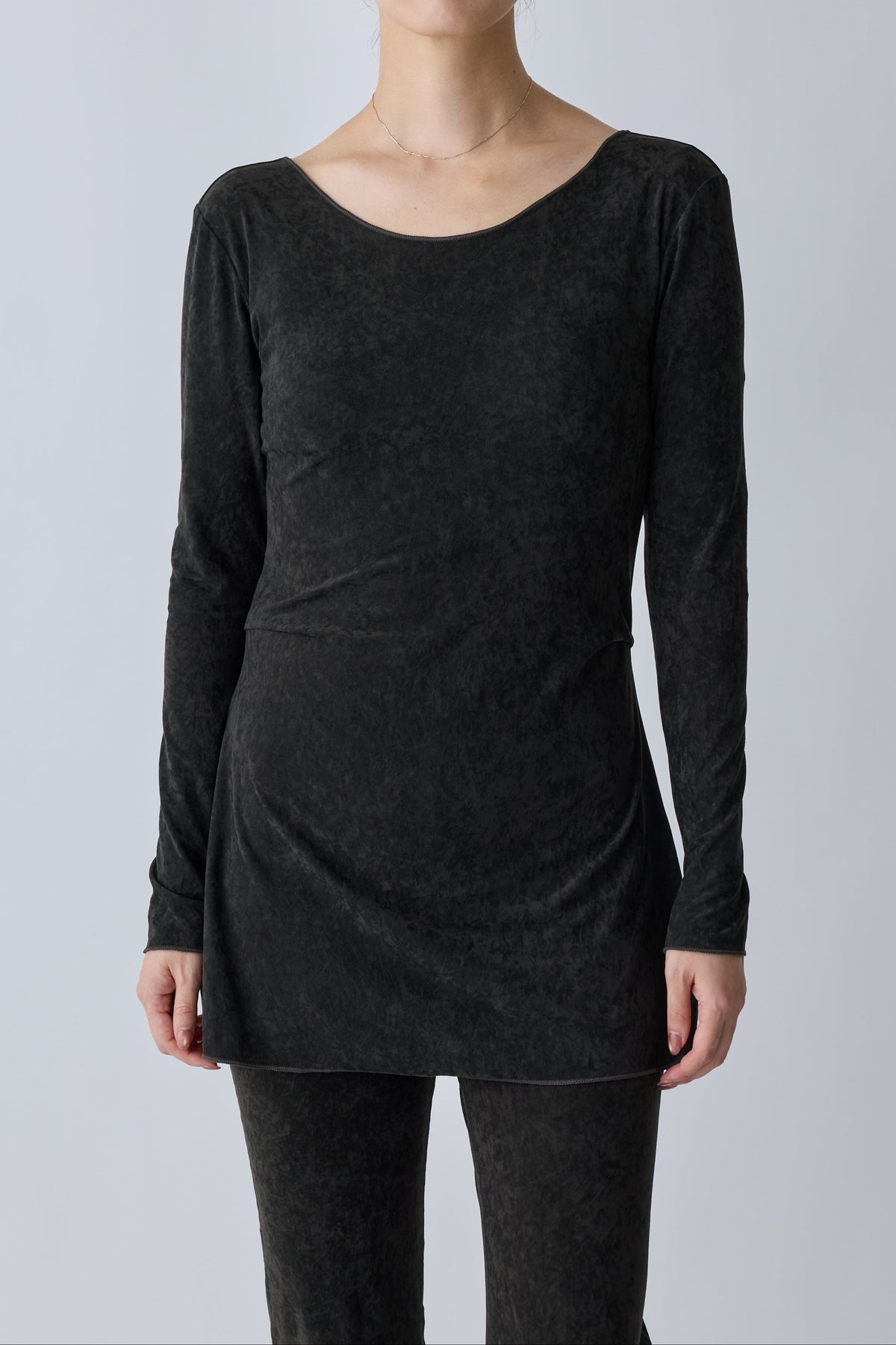 Mirak velours tack tops_khaki