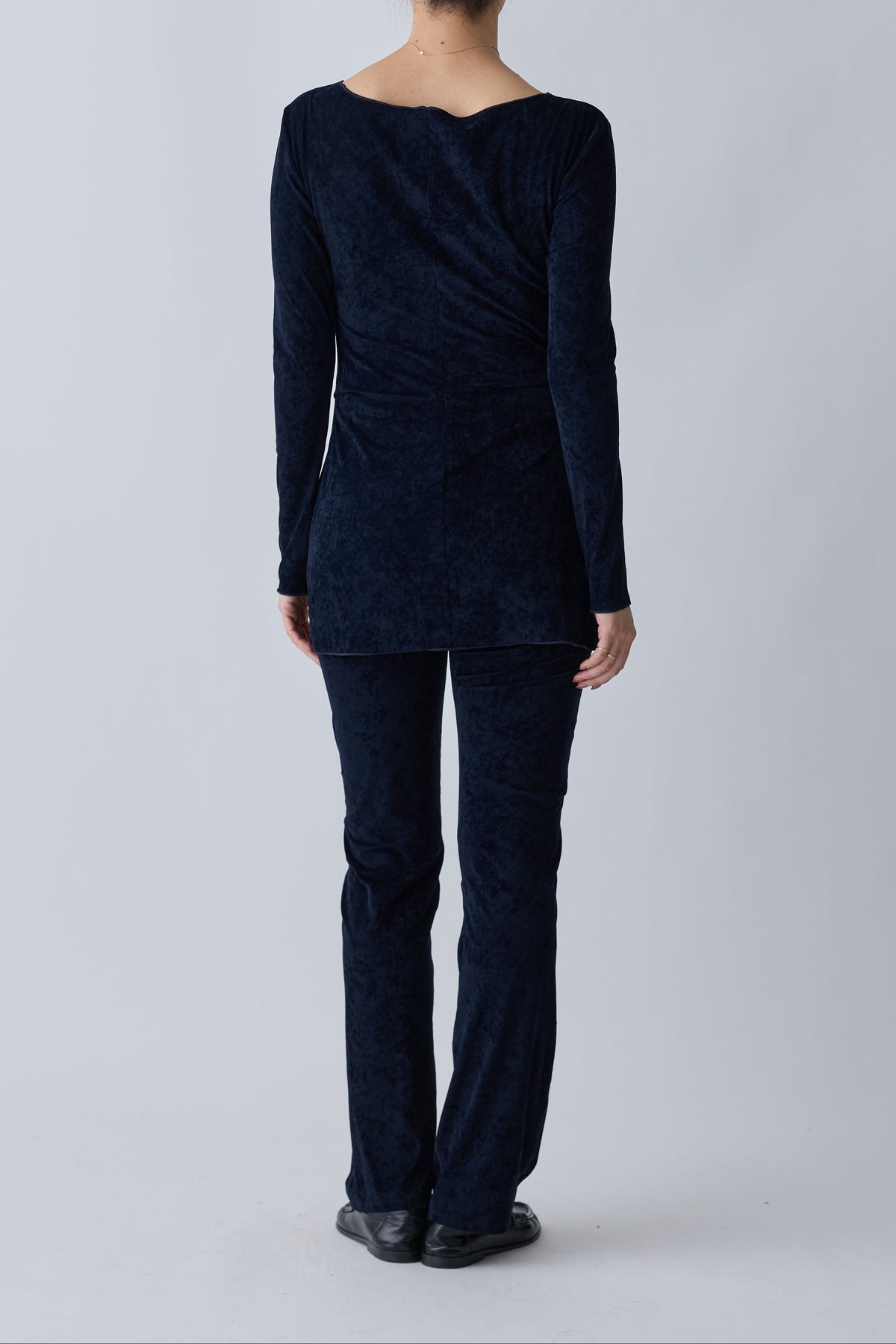 Mirak velours tack tops_navy