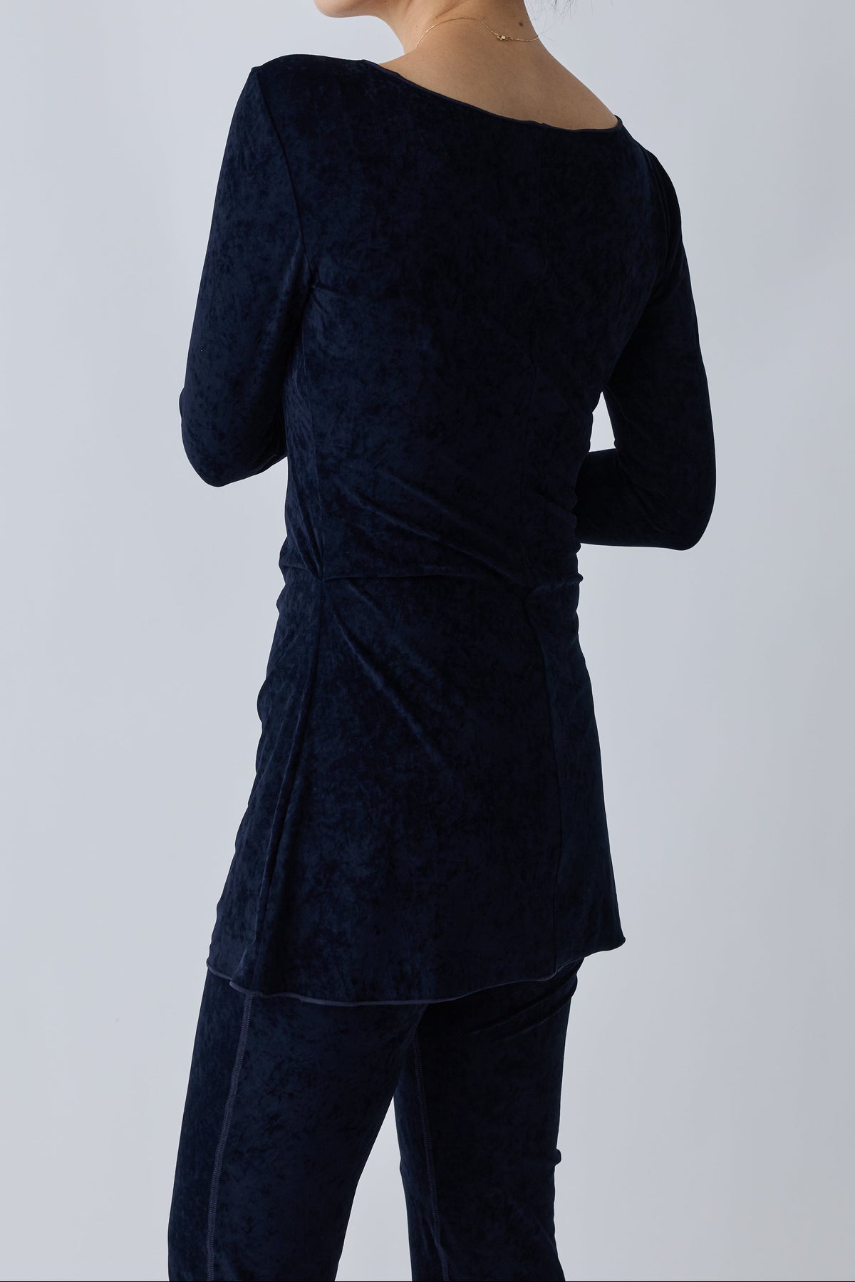 Mirak velours tack tops_navy