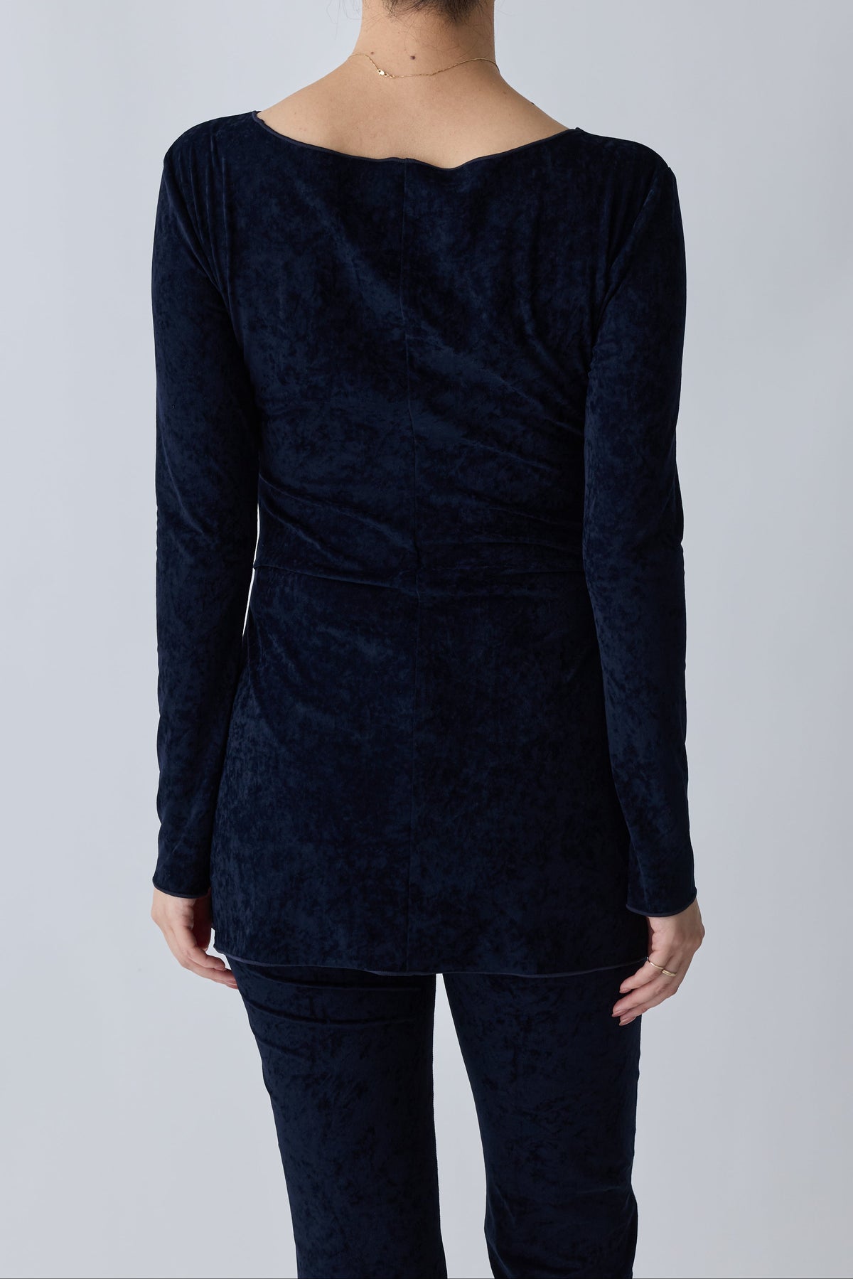 Mirak velours tack tops_navy