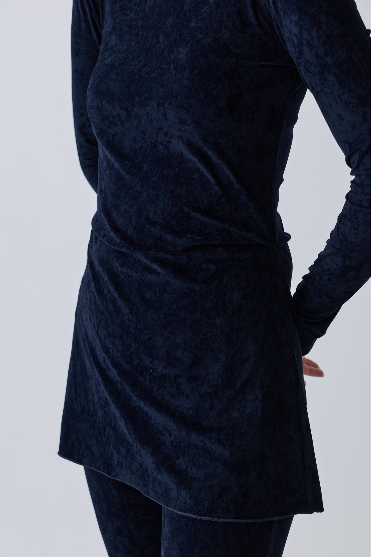 Mirak velours tack tops_navy