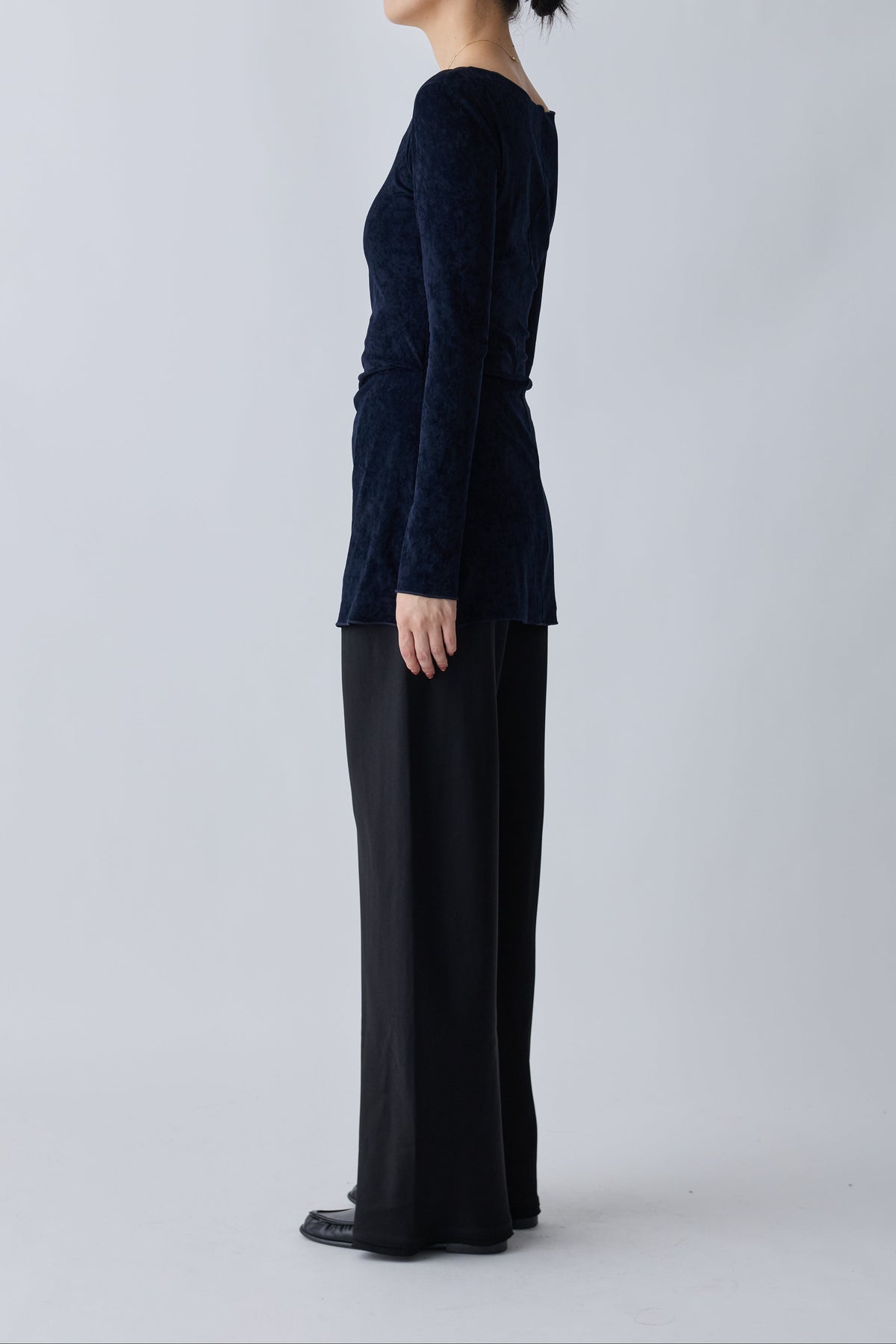 Mirak velours tack tops_navy
