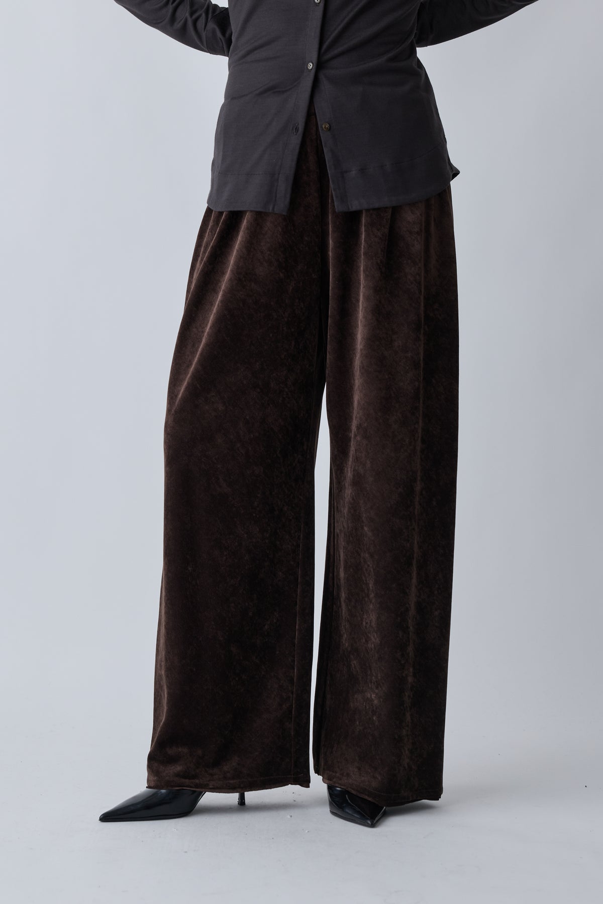 Atria velours pants_brown