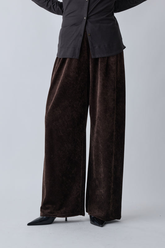 Atria velours pants_brown