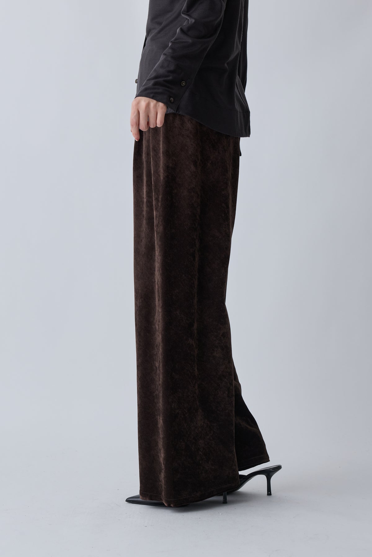 Atria velours pants_brown