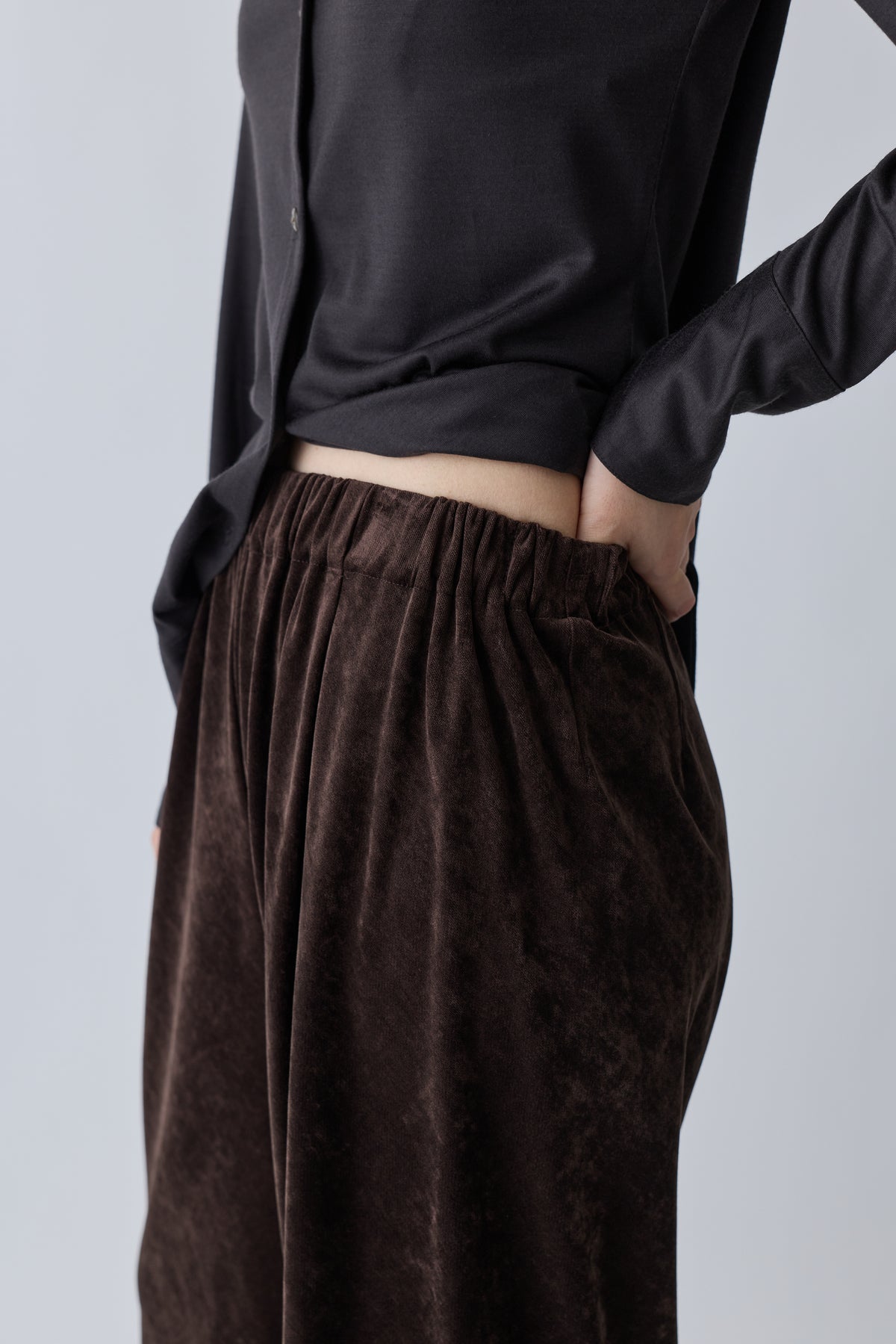 Atria velours pants_brown