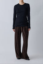Virginis wool L/S tee_black