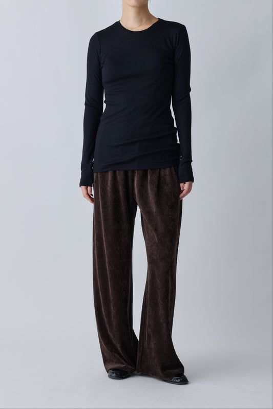 Virginis wool L/S tee_black