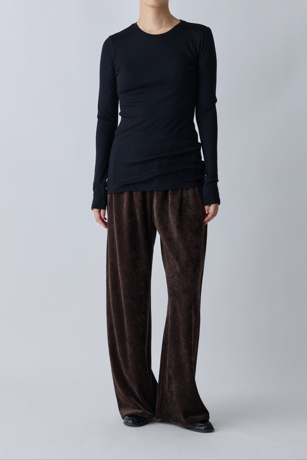 Atria velours pants_brown