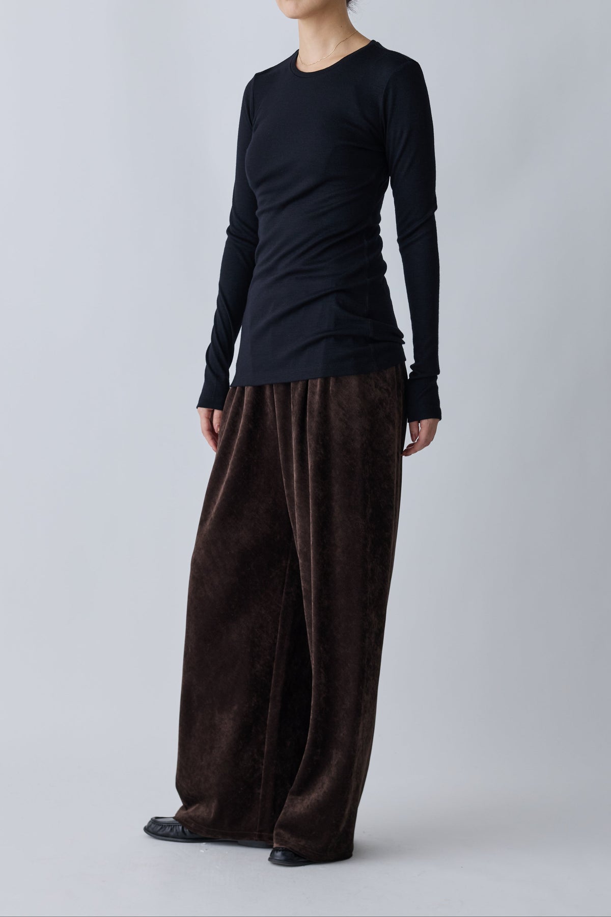 Virginis wool L/S tee_black